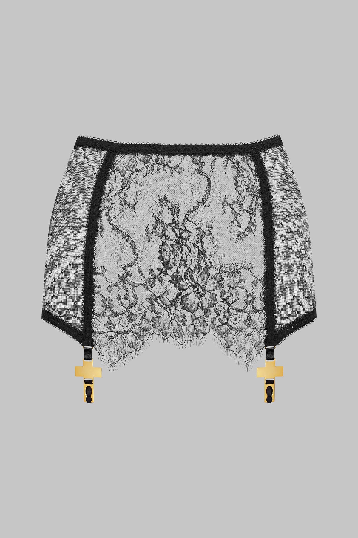 Mini Skirt with Cross Suspender Straps - Inspiration Divine