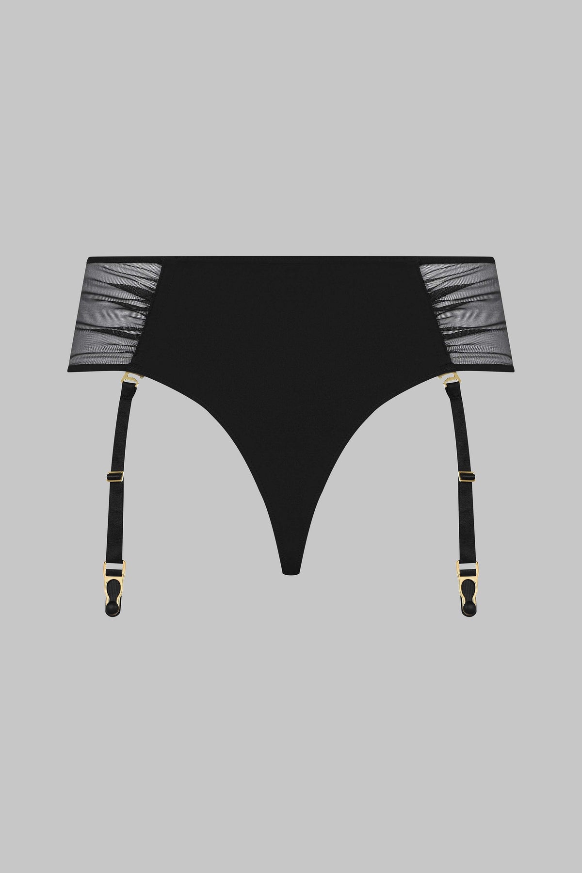 Openable Garter Tanga - Nuit Fauve