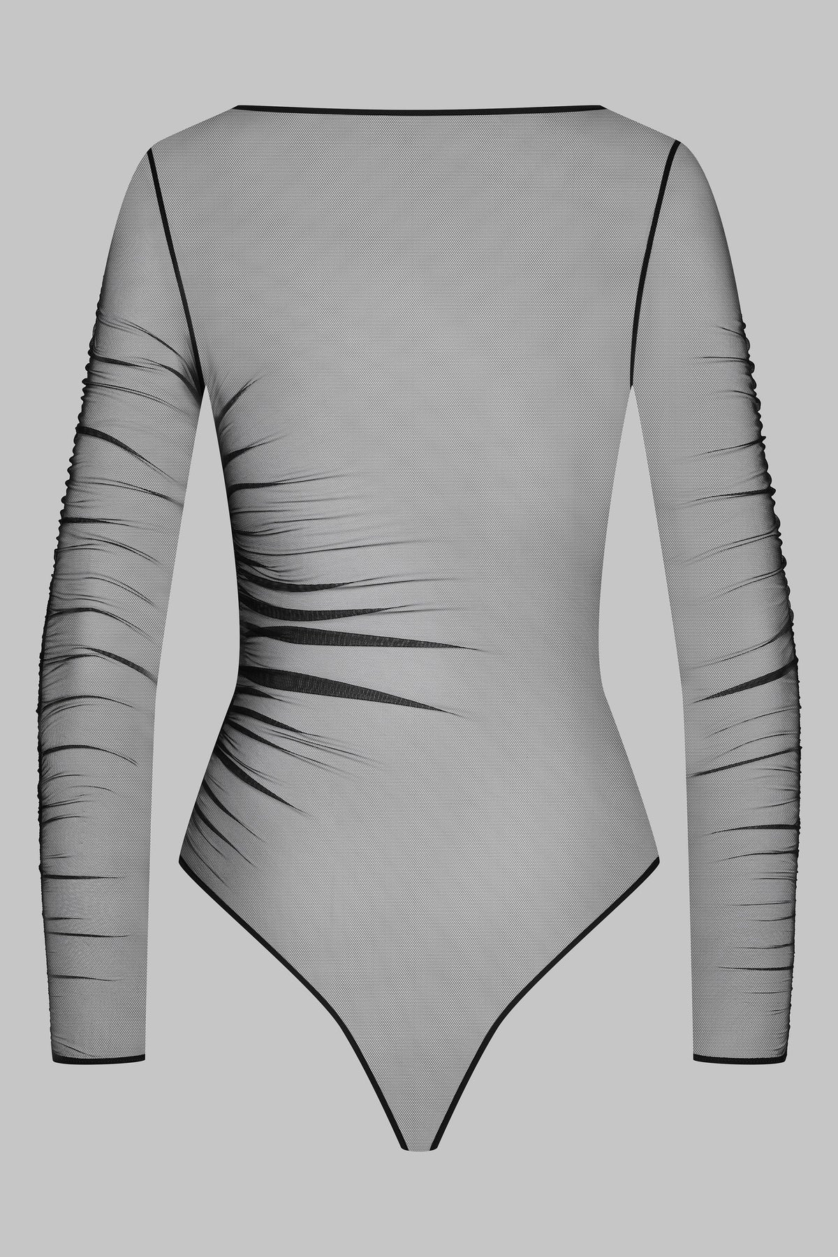 Sheer Thong Bodysuit - Nuit Fauve