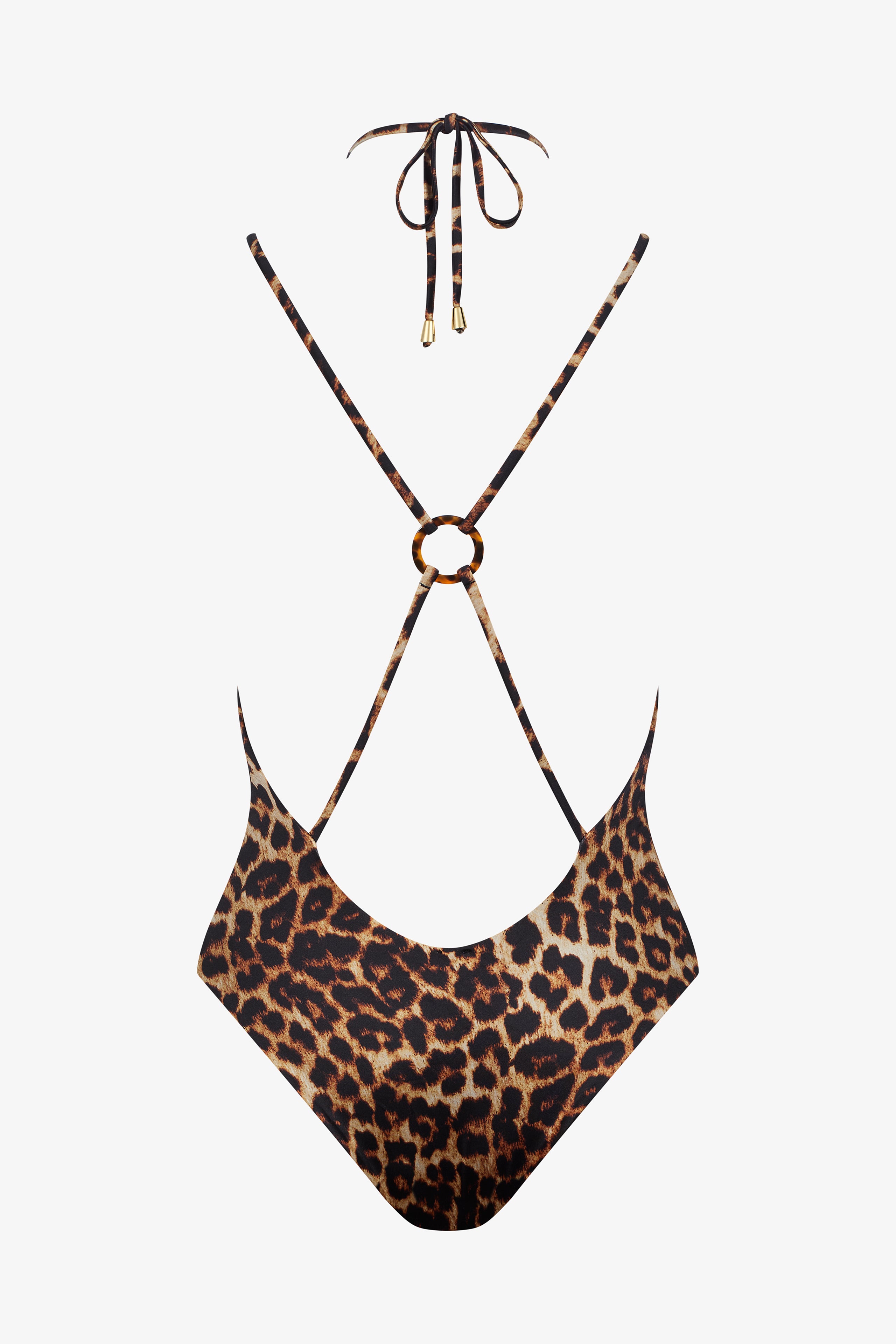 Swimsuit Straps One-Piece - Safari