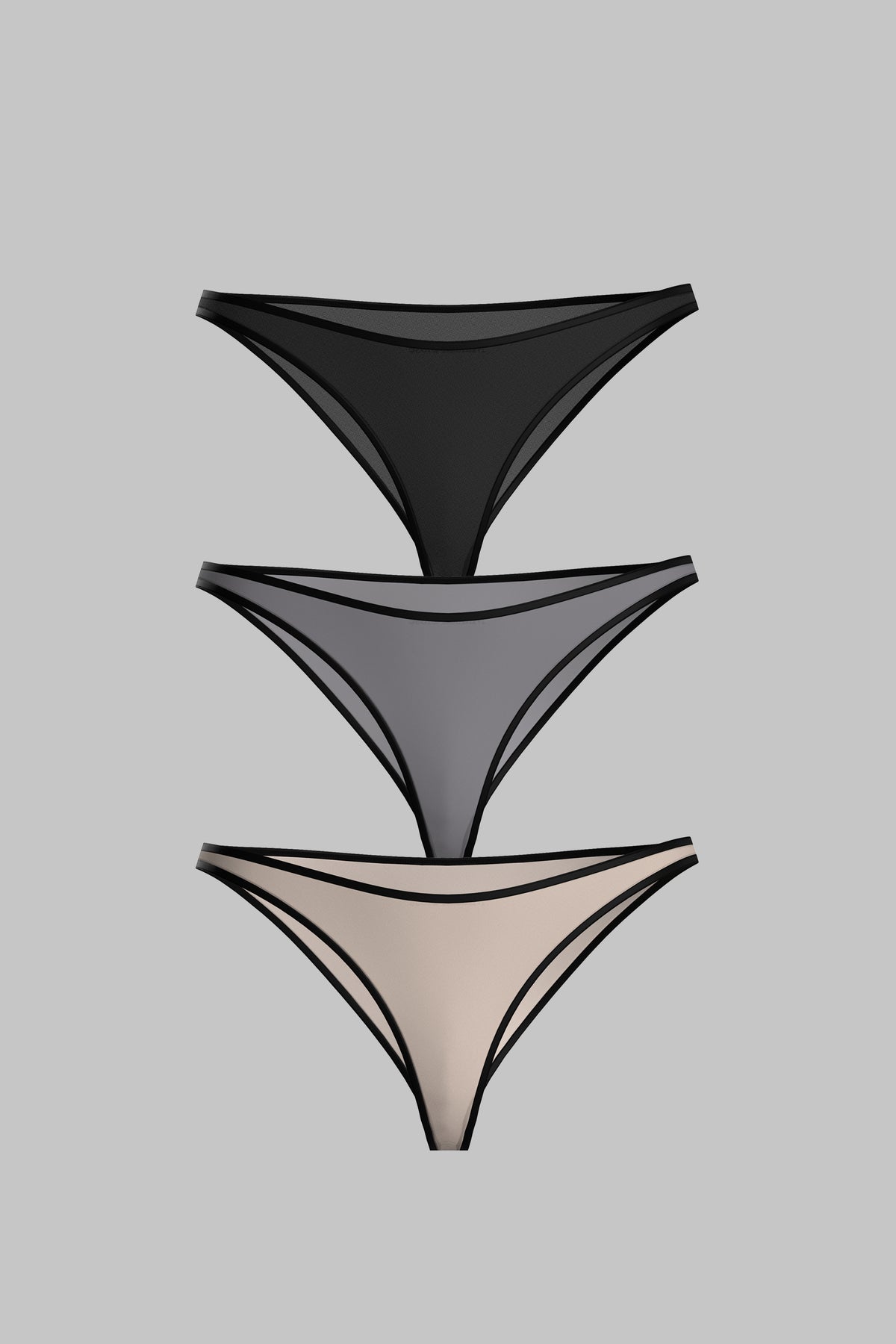 Set of 3 Panties - La Parisienne
