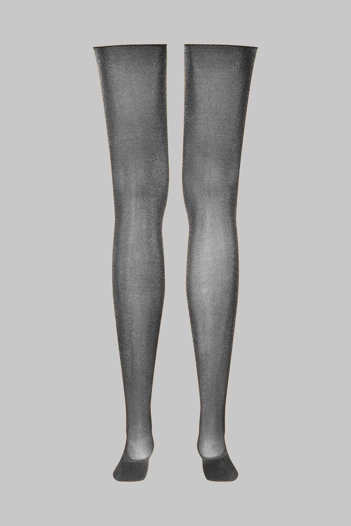 Lurex cut and curled sheer stockings - 20D - LEGWEAR