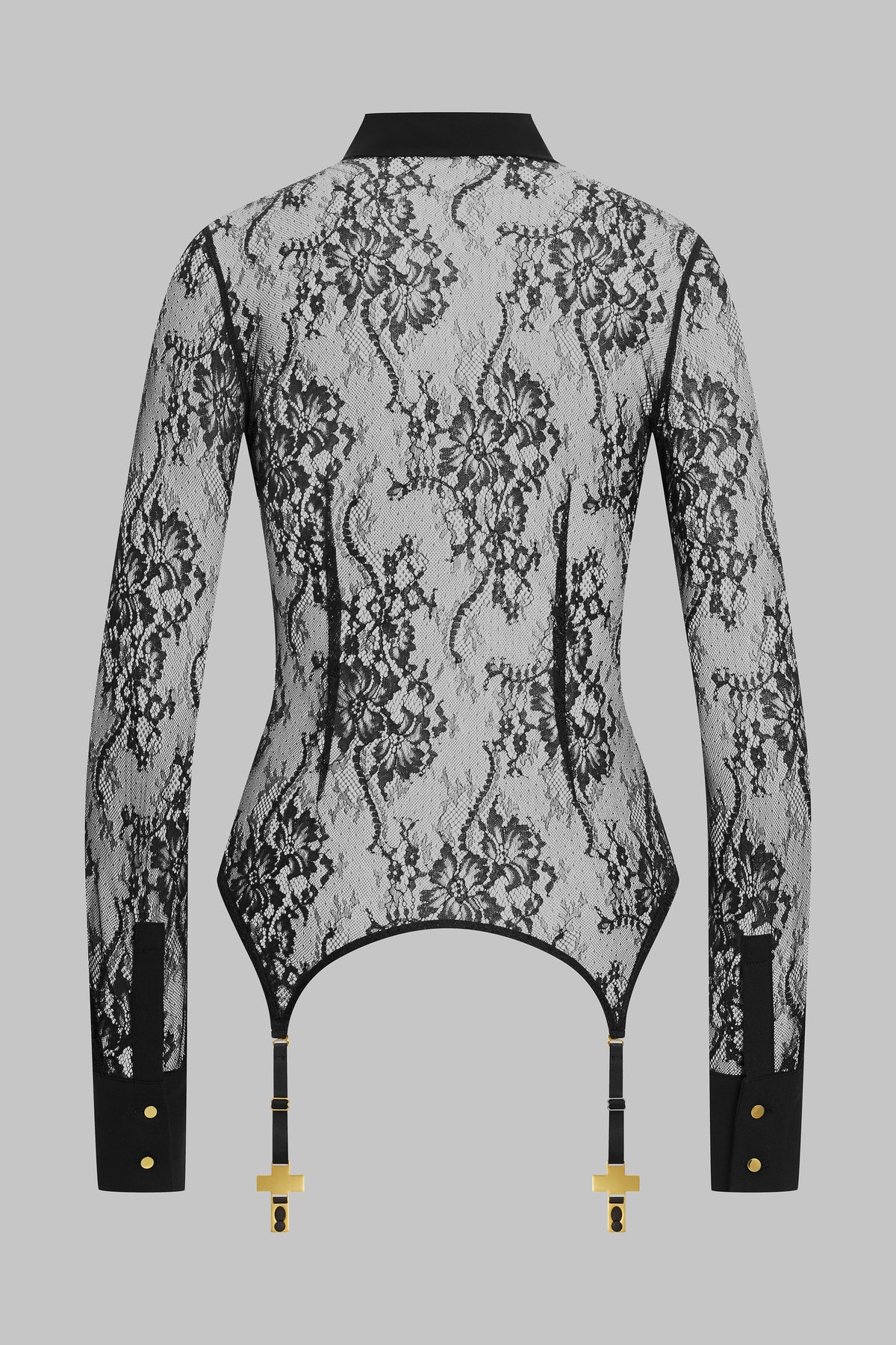 Lace Shirt with suspender straps - Inspiration Divine