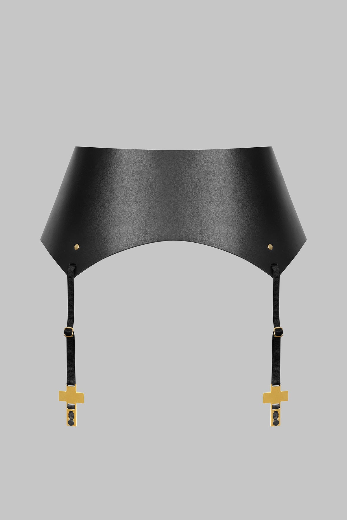 Cross Leather Suspender Belt - Inspiration Divine