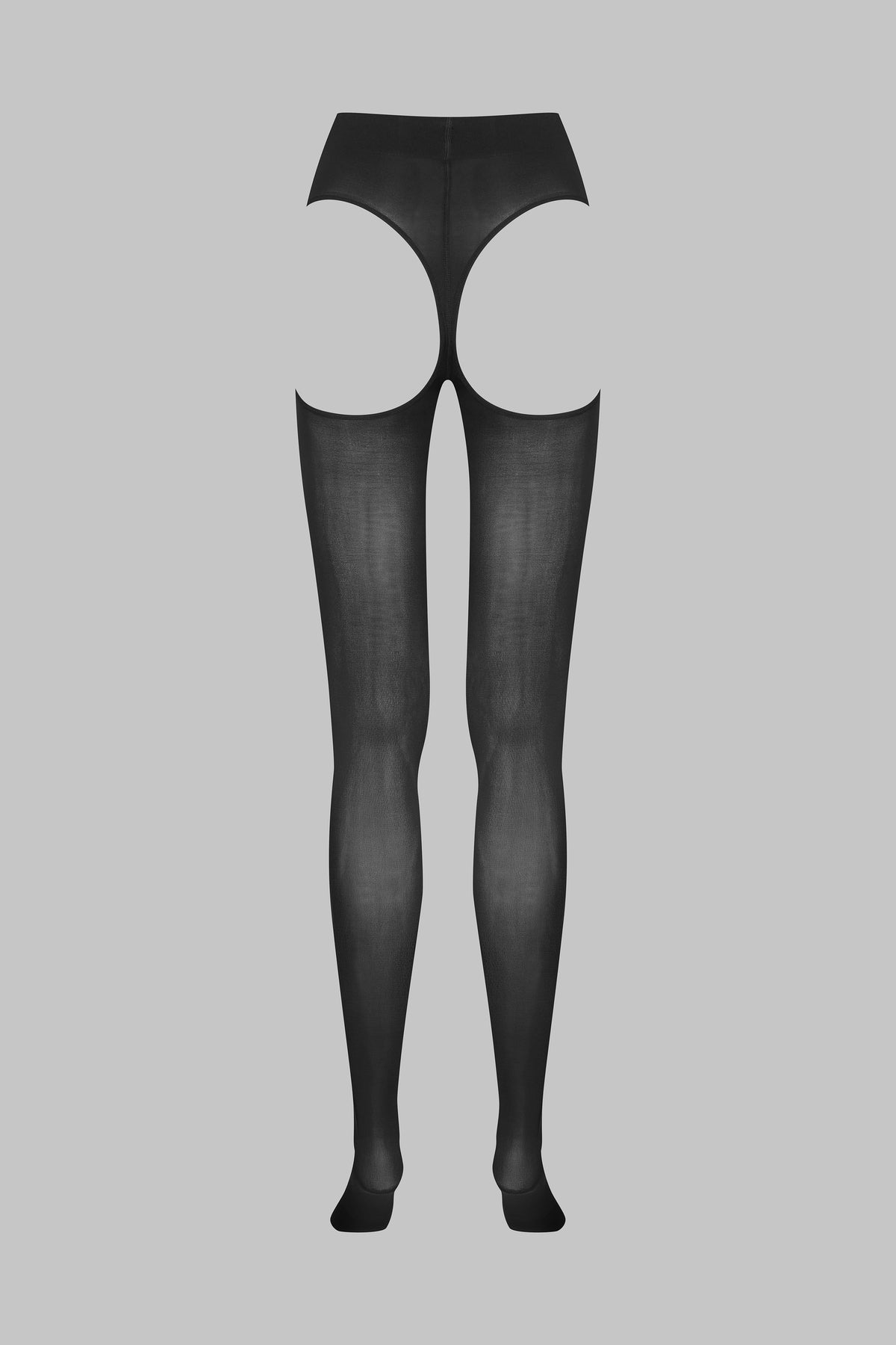 Backless Tights 70D - Black - Maison Close x Scandale - LEGWEAR