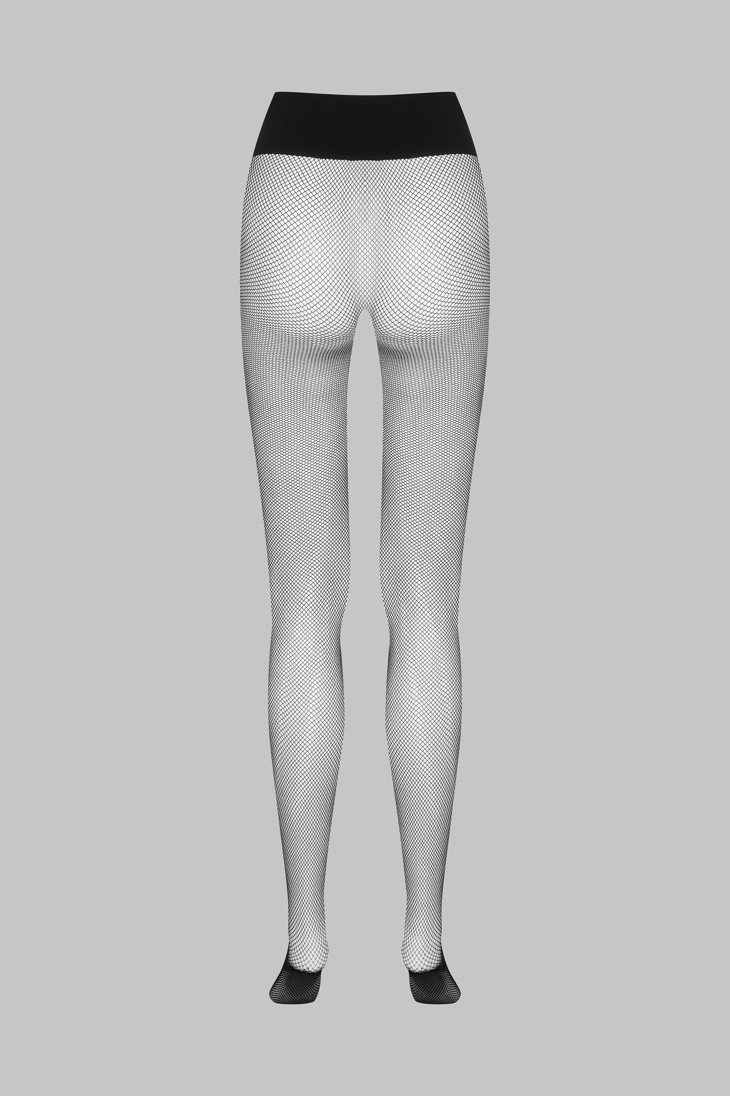 Tights Seamless Fishnet - Black - Maison Close x Scandale - LEGWEAR