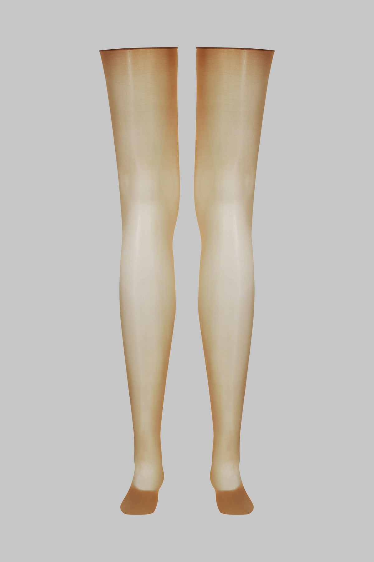 Glossy cut and curled stockings 20D - Caramel - LEGWEAR