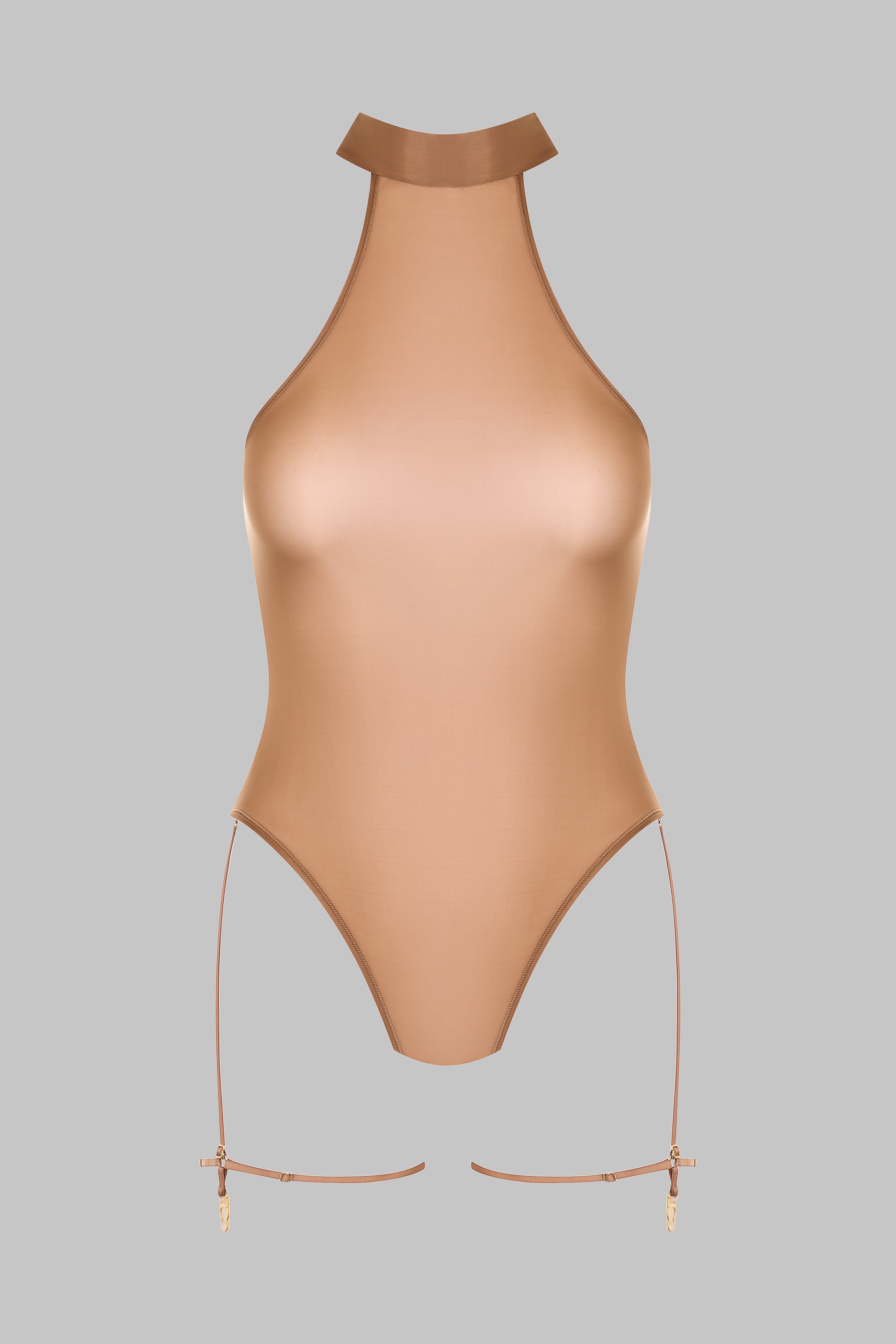 Halter Neck Thong Bodysuit - French Kiss Light