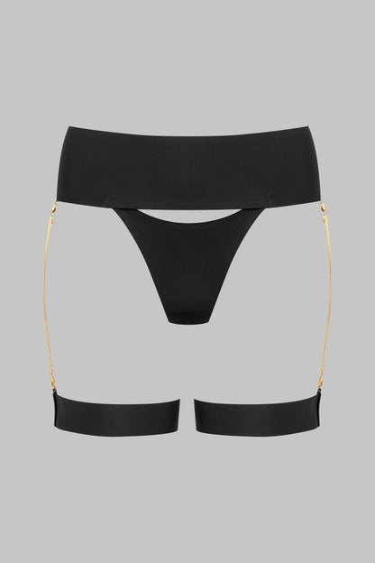 Tanga with Garters and Jewelry - Tapage Nocturne