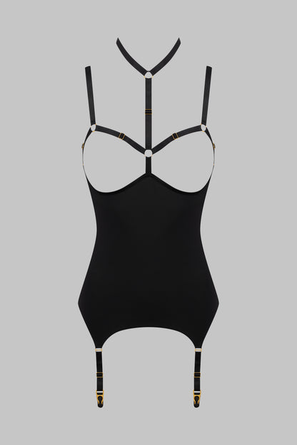 Open Garter Bodysuit - Tapage Nocturne