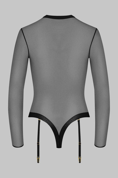 Thong body with suspenders - Corps à Corps