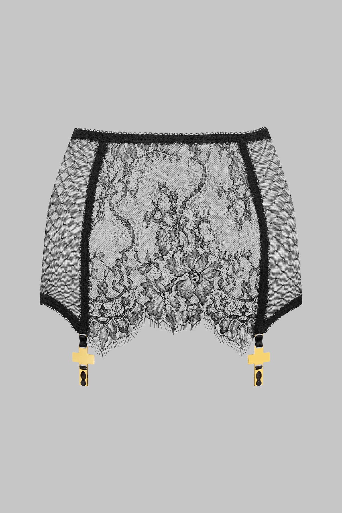 Mini Skirt with Cross Suspender Straps - Inspiration Divine
