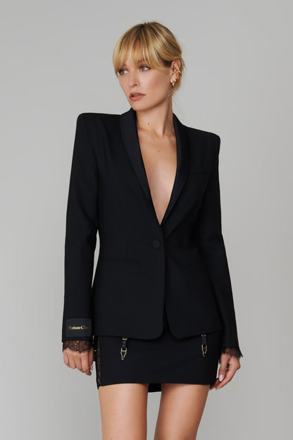 001 Suspender belt tuxedo jacket - Le Vestiaire