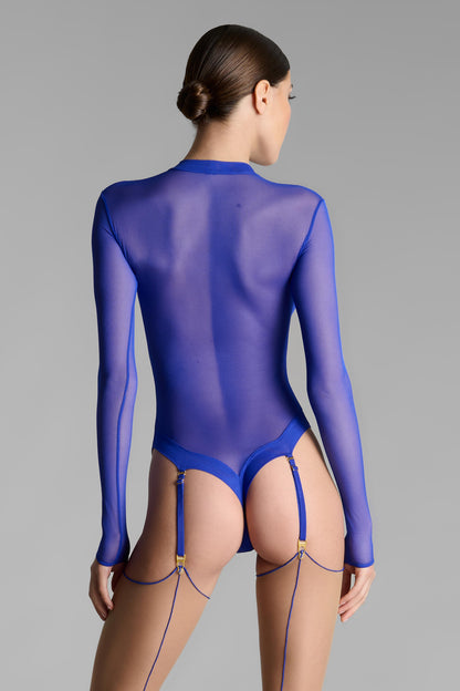 Thong body with suspenders - Corps à Corps Néon