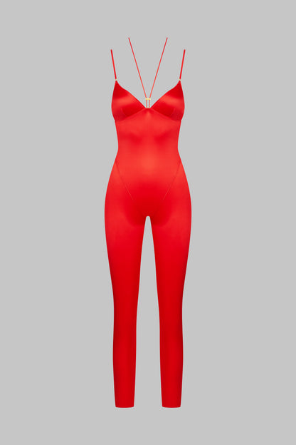 Open back strappy jumpsuit - French Kiss
