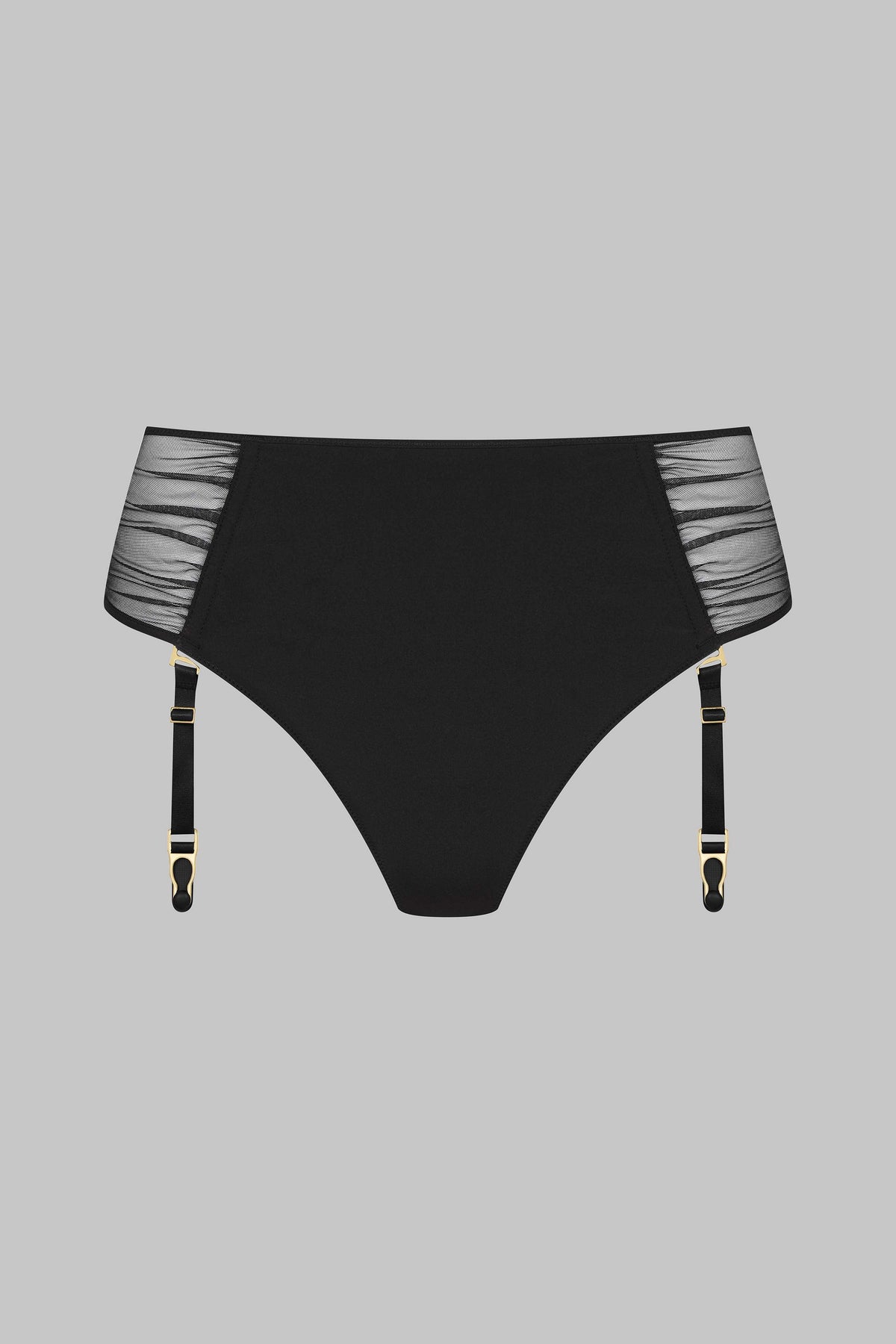 Openable Garter Tanga - Nuit Fauve