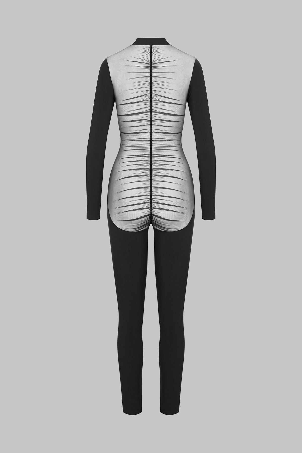 Sheer-Back Catsuit - Nuit Fauve