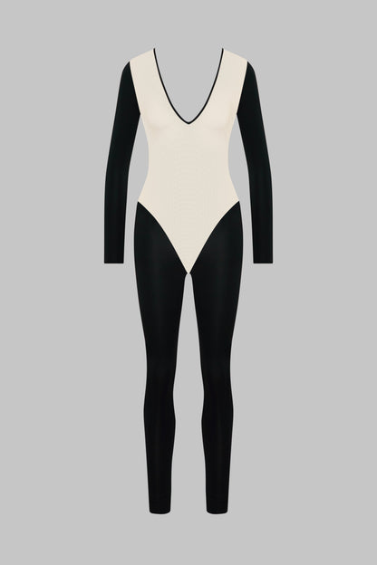 Long Sleeve Backless Jumpsuit - Pure Tentation
