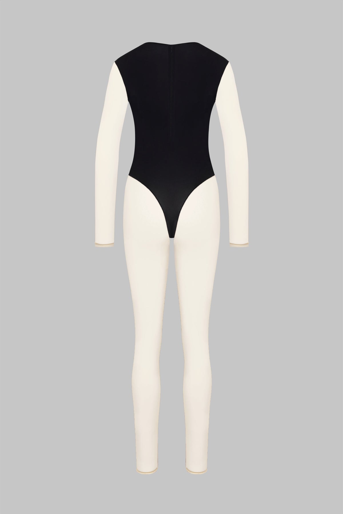 V-Neck Long Sleeve Jumpsuit - Pure Tentation