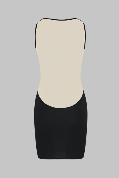 Minuit V-Neck Dress - Pure Tentation