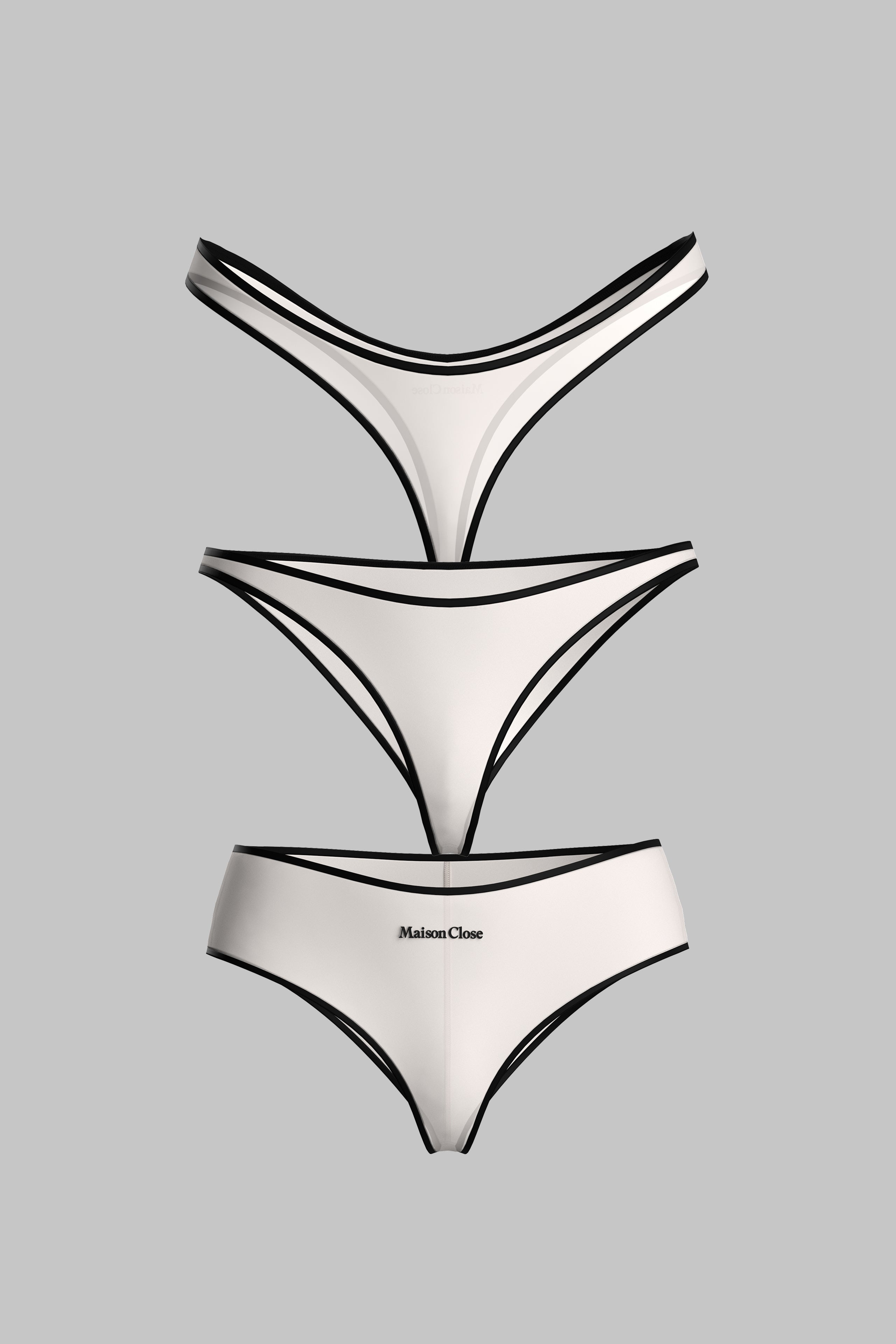 Set of 3 Bottoms Light Beige - La Parisienne