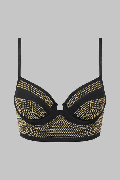 Studded bustier bra 