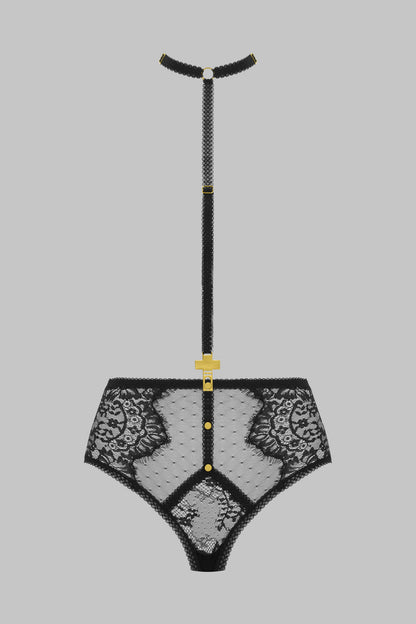 Cross Harness High-Waist Briefs - Inspiration Divine