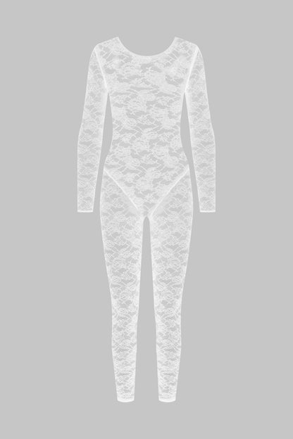 Long sleeve backless jumpsuit - Flashback
