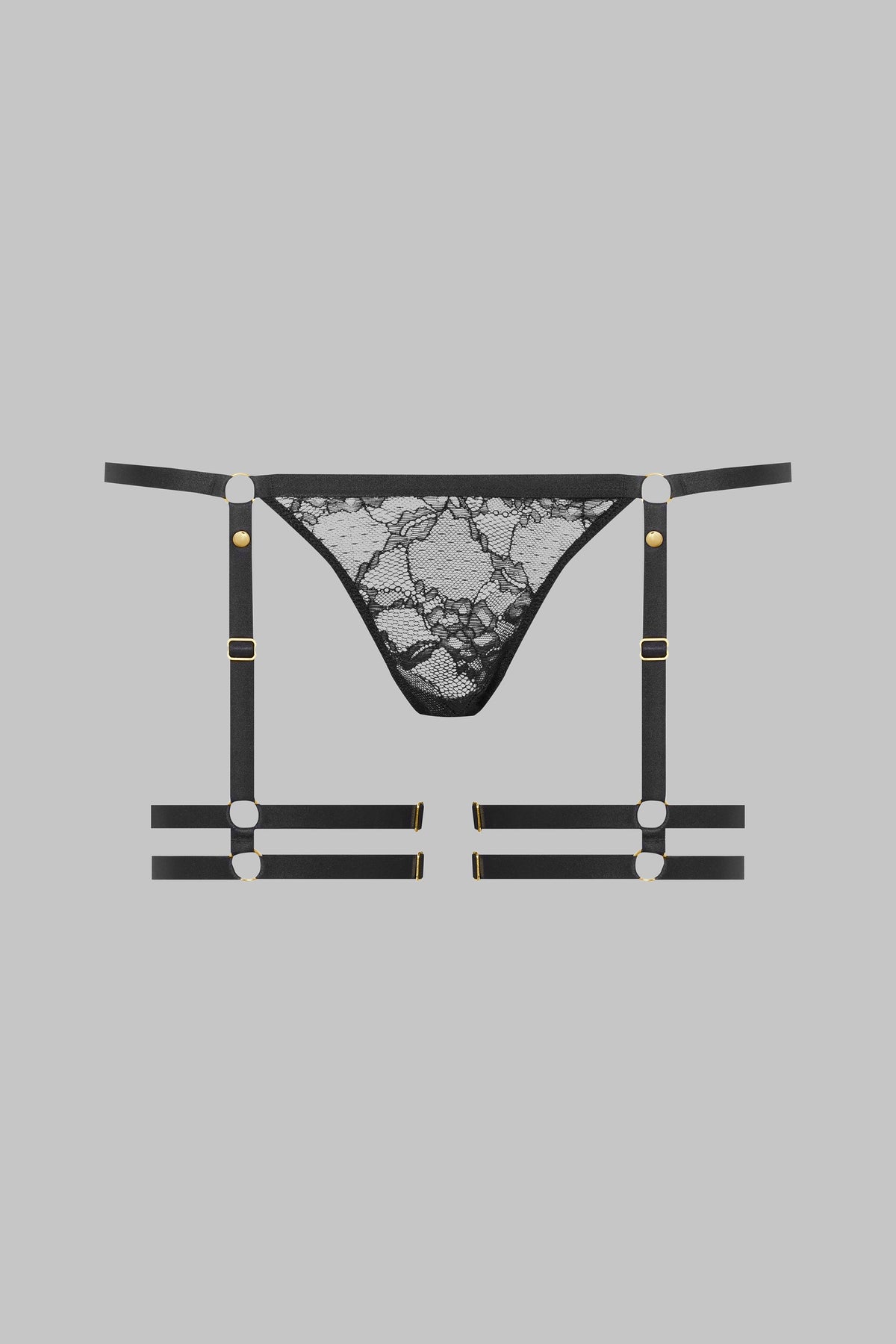 Mini Thong with Suspenders - Jeux Magnétiques