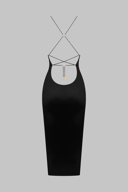 Open back midi dress - French Kiss
