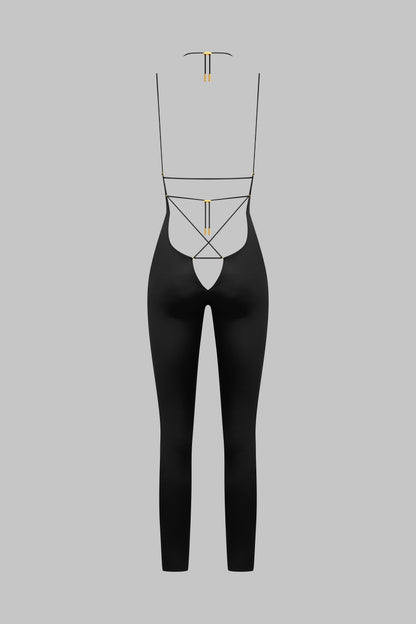 Open back strappy jumpsuit - French Kiss