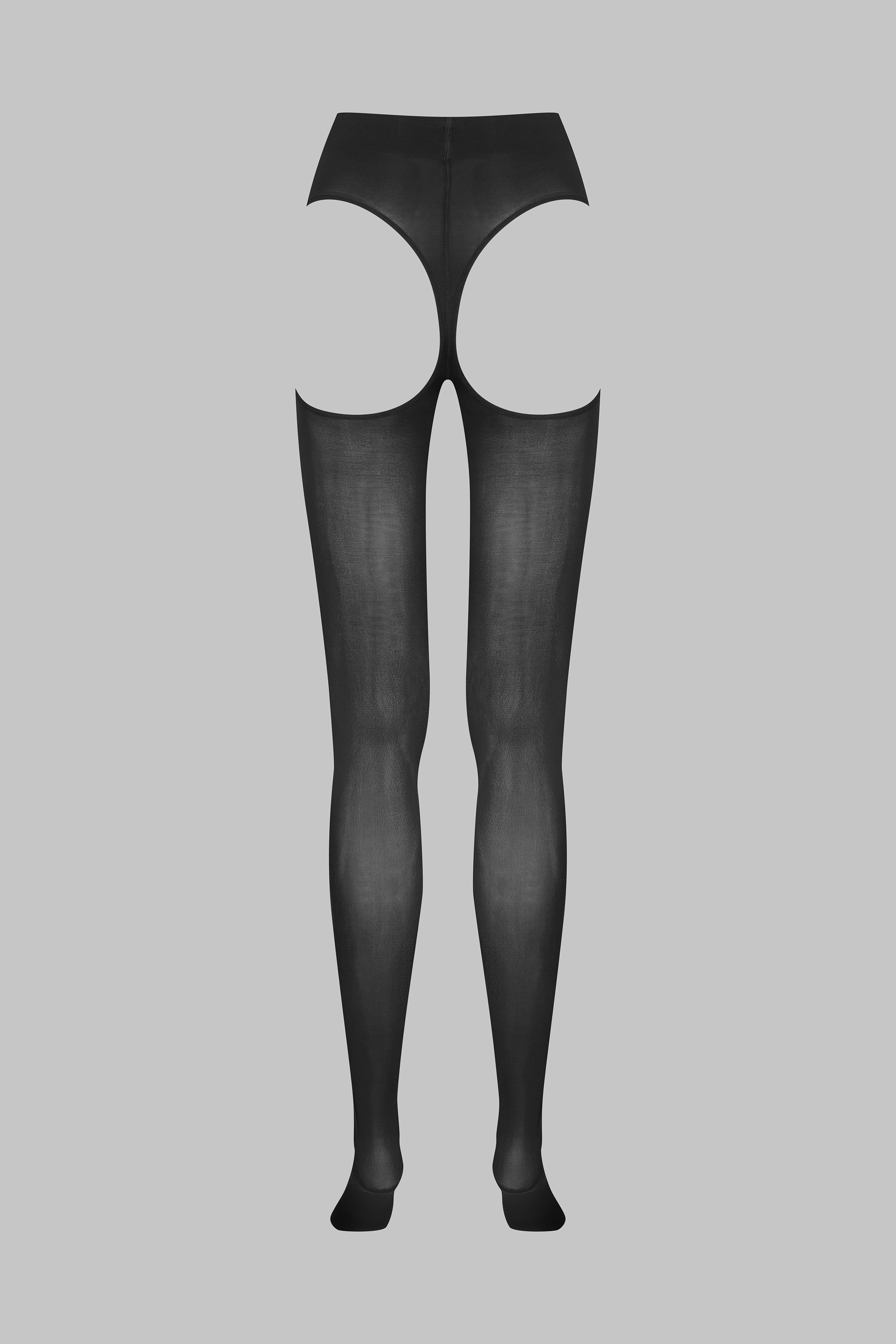 Backless Tights 70D - Black - Maison Close x Scandale -  LEGWEAR