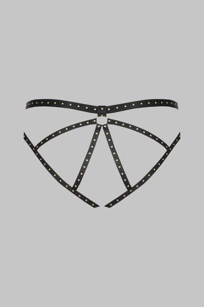 Studded open panty 