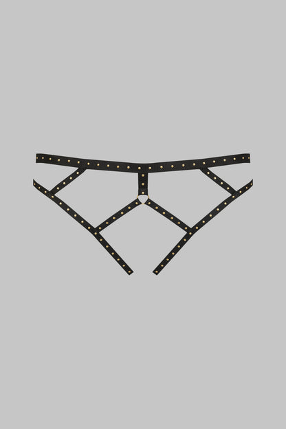 Studded open panty 