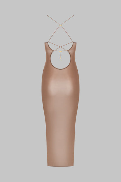 Open back midi dress - French Kiss Light