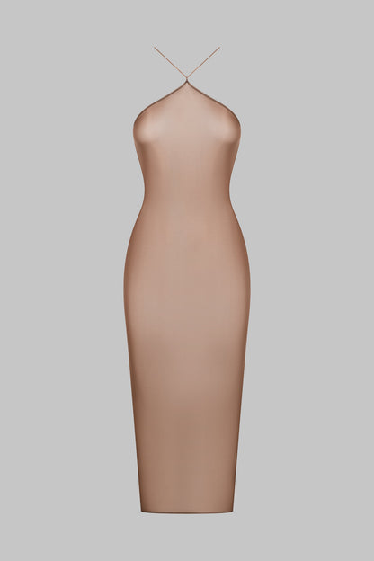 Open back midi dress - French Kiss Light
