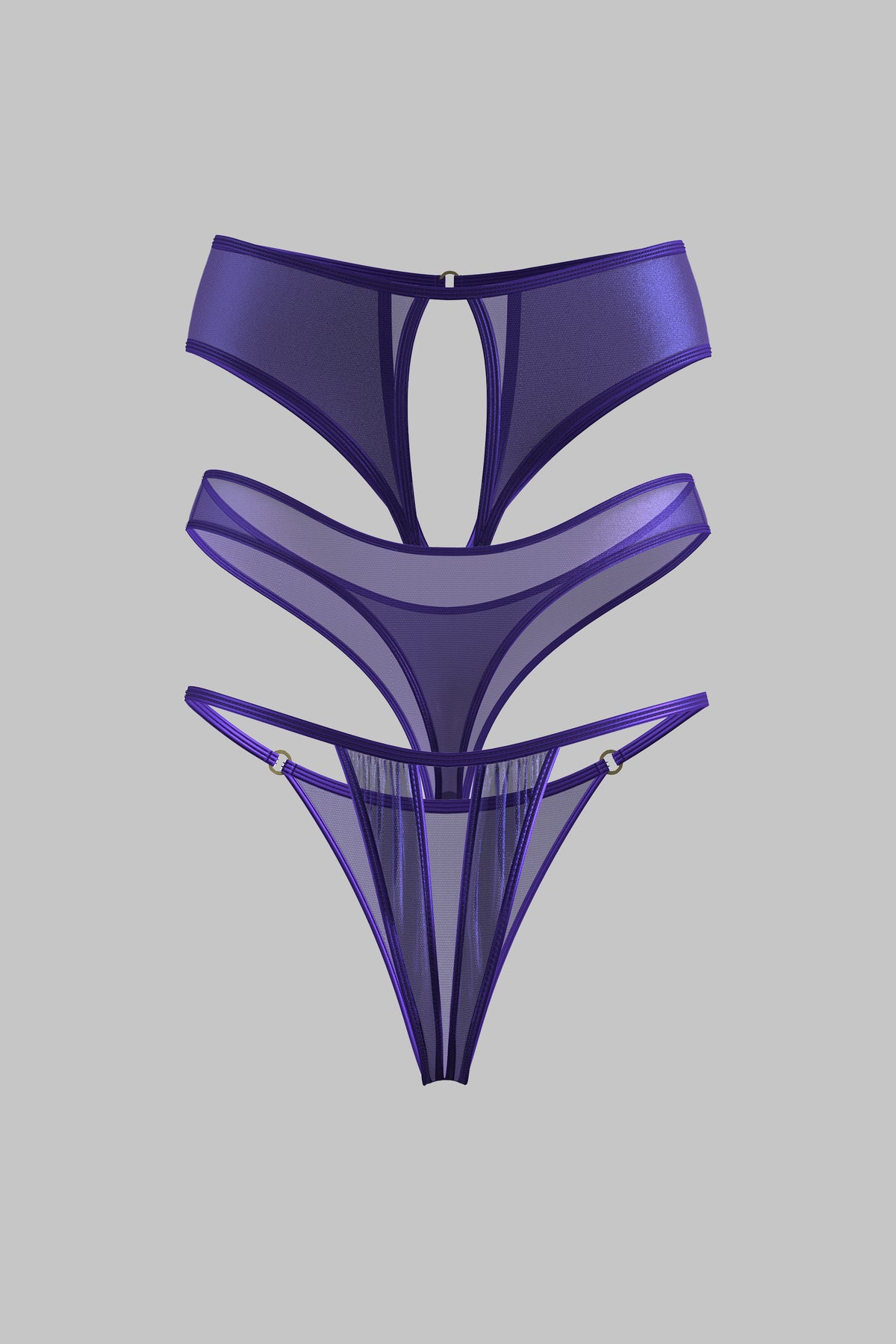 Set of 3 Purple Bottoms - Show Me More