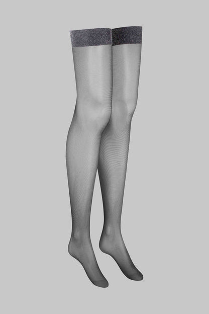 Lurex garter stockings - 20D - LEGWEAR