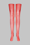 Cut and curled glossy stockings - 10D - LEGWEAR