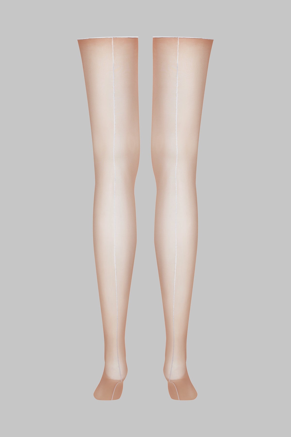 Cut and curled back seamed stockings - 20D - LEGWEAR
