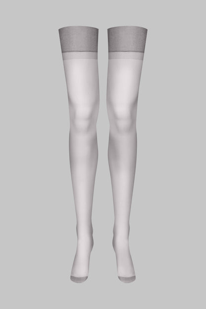 Nylon stockings - 15D - Grey - LEGWEAR