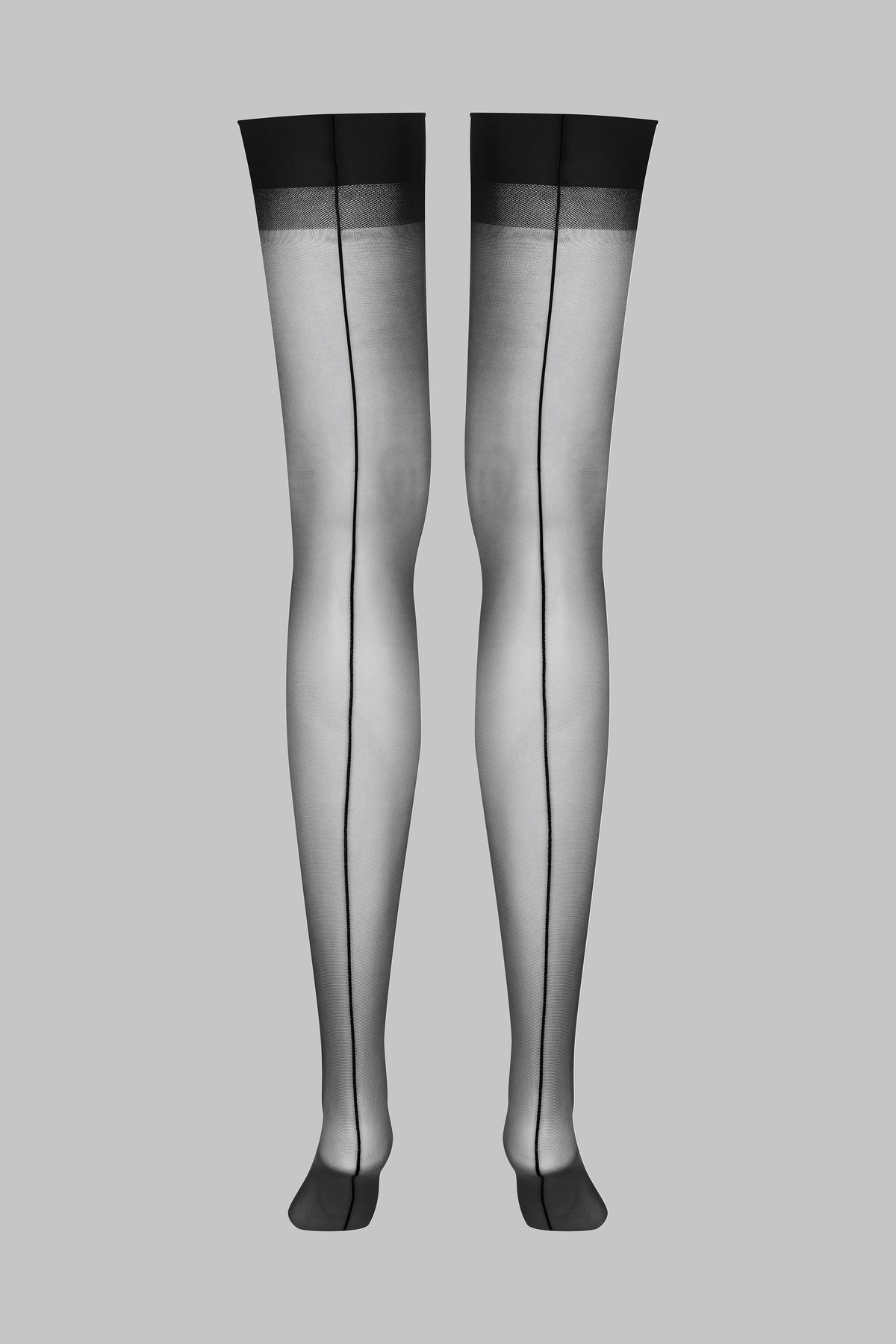 Back seamed garter stockings - 20D - LEGWEAR