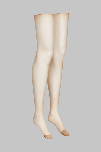 Cut and curled sheer stockings - 20D - LEGWEAR