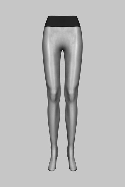 Signature back seamed seamless tights - Black - LEGWEAR