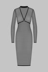 Midi dress with harness - Corps à Corps