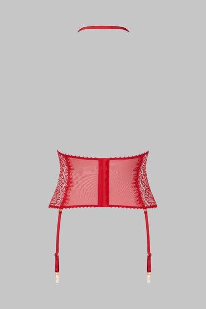 Waist cincher with suspenders - Accroche Coeur