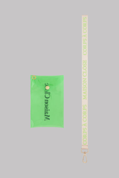 Pouch with Keychain - Corps à Corps Neon